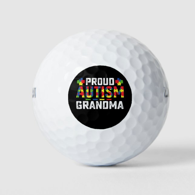 Proud Autismus Oma Awareness Autistic Familie Golfball (Vorderseite)