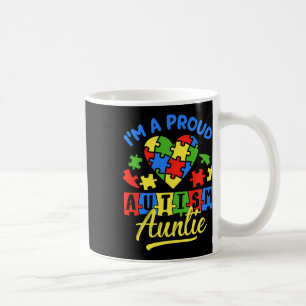 Proud Autismus Tante Awareness Aunt Tante Autistic Kaffeetasse