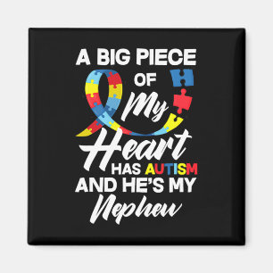 Proud Autismus Tante Onkel Autistic Nephew Autism Magnet
