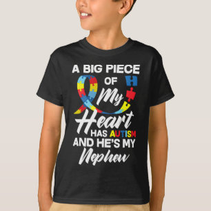 Proud Autismus Tante Onkel Autistic Nephew Autism T-Shirt