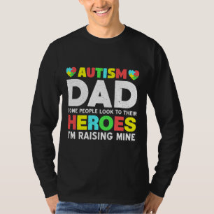 Proud Autismus Vater Autismus Bewusstsein und Auti T-Shirt