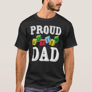 Proud Autismus Vater für Autistische Kinder Vater T-Shirt