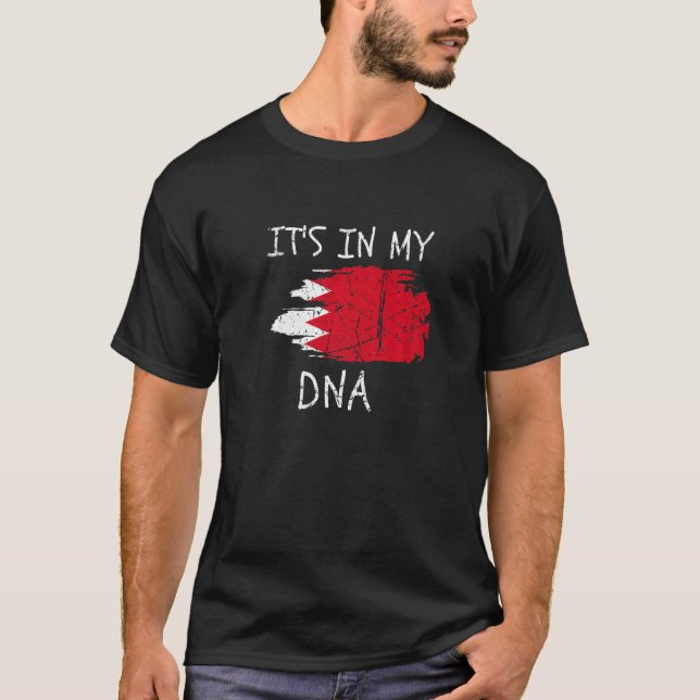 Proud Bahrain Pride It's in my DNA Bahraini Countr T-Shirt (Vorderseite)