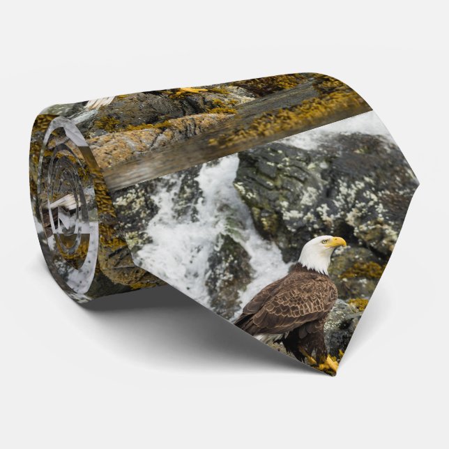Proud Bald Eagle Krawatte (Gerollt)