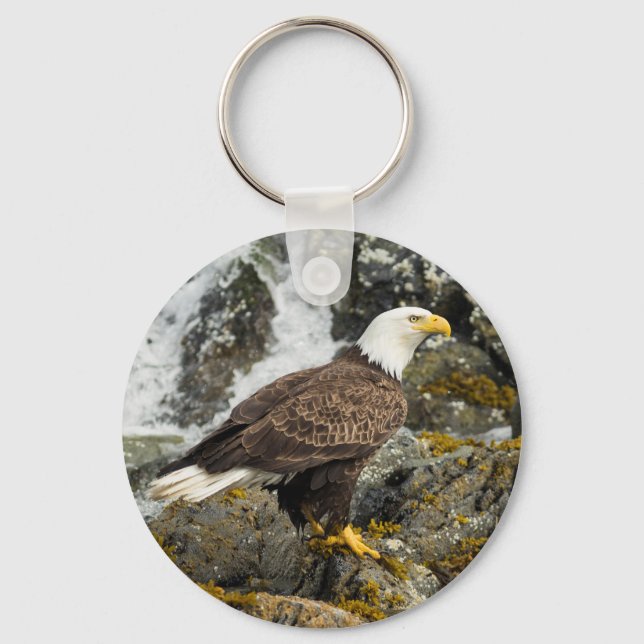 Proud Bald Eagle Schlüsselanhänger (Vorderseite)