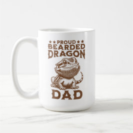 Proud Bartded Dragon Vater Reptil Lover Kaffeetasse