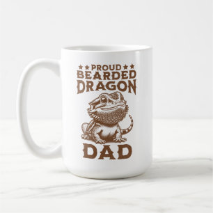 Proud Bartded Dragon Vater Reptil Lover Kaffeetasse