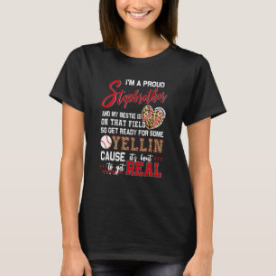 Proud Baseball Stepbruder Baseball Familie Matchin T-Shirt