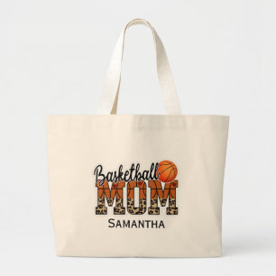 Proud Basketball Mama - Court Side Champion Jumbo Stoffbeutel