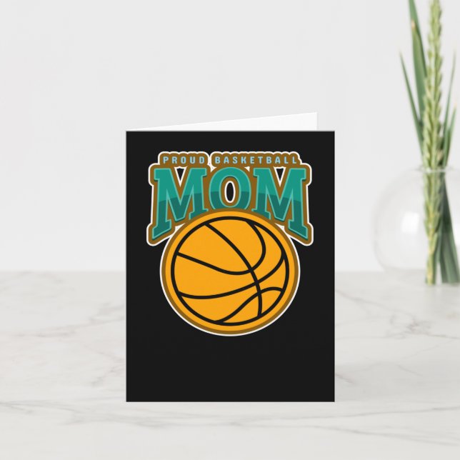 Proud Basketball-Mama Karte (Vorderseite)