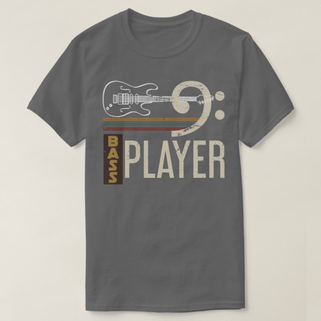 Proud Bassist verleiht Musikinstrumentenbass T-Shirt (Design vorne)