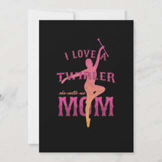Proud Baton Twirler Mama Majorette Mutter I Liebe Einladung