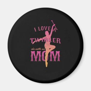 Proud Baton Twirler Mama Majorette Mutter I Liebe Magnet