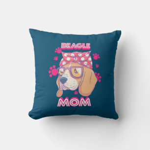 Proud Beagle Hund Mama Kissen