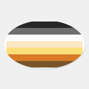 Proud Bear Ovaler Aufkleber