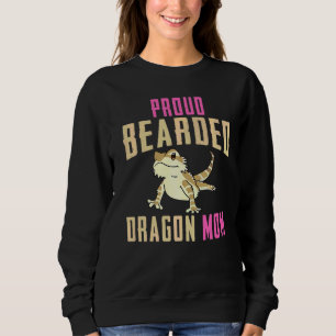 Proud Bearded Dragon Mama Reptile Lizard Gecko Wom Sweatshirt