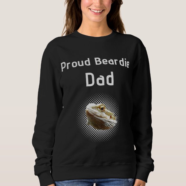 Proud Beardie Vater Bartded Dragon Sweatshirt (Vorderseite)