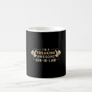 Proud Best Son in Law Son Freaking Geschenk Idee Kaffeetasse