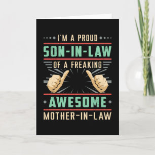 Proud besten Sohn im Recht Freaking Son Geschenk I Karte