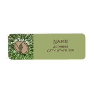 Proud Bird Nerd Silhouette Brown Green Vogelbeobac