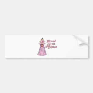 Proud Birth Mother Angel Design Autoaufkleber