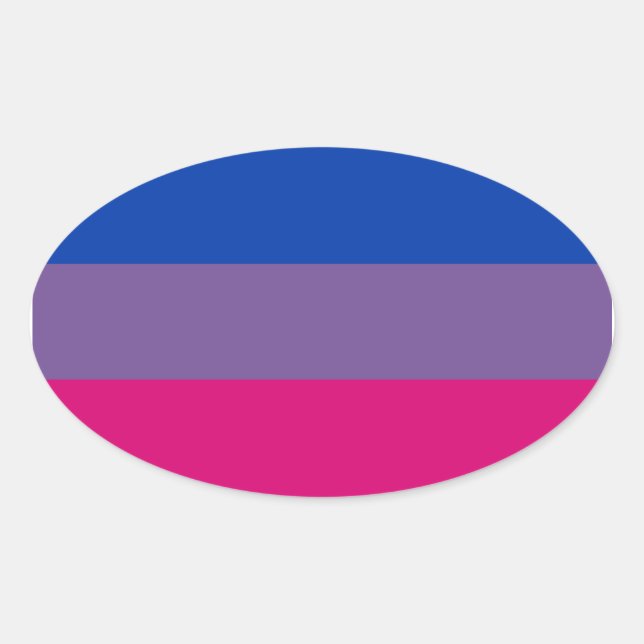 Proud Bisexual Ovaler Aufkleber (Vorderseite)