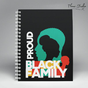 Proud Black Family Black History Montag Notizbuch