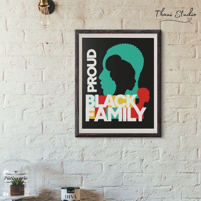 Proud Black Family Black History Montag Poster (Von Creator hochgeladen)