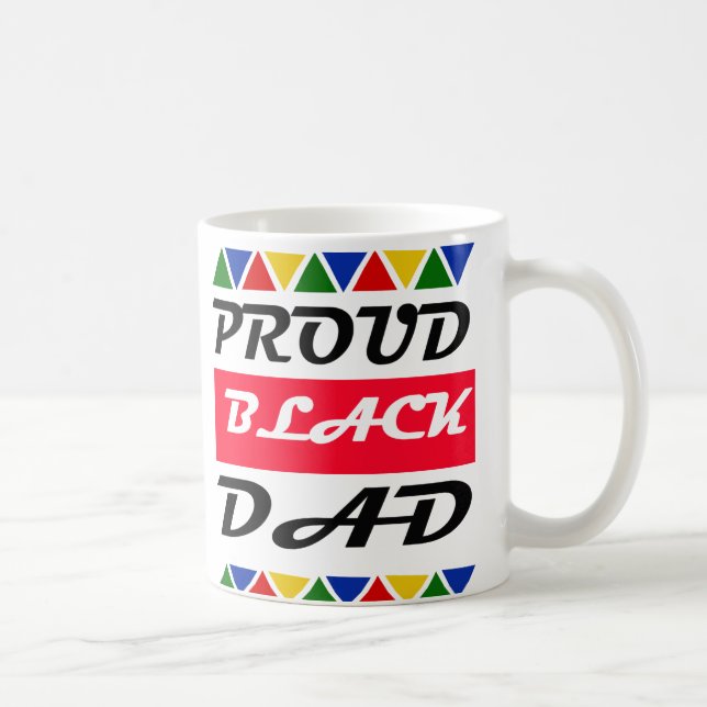 Proud Black Vater Juneteenth Kaffeetasse (Rechts)