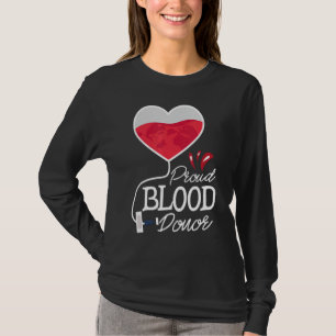 Proud Blut Spender Blutspende Phlebotomist Phle T-Shirt