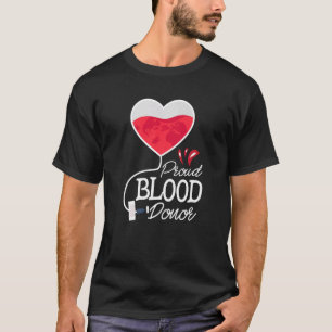 Proud Blut Spender Blutspende Phlebotomist Phle T-Shirt