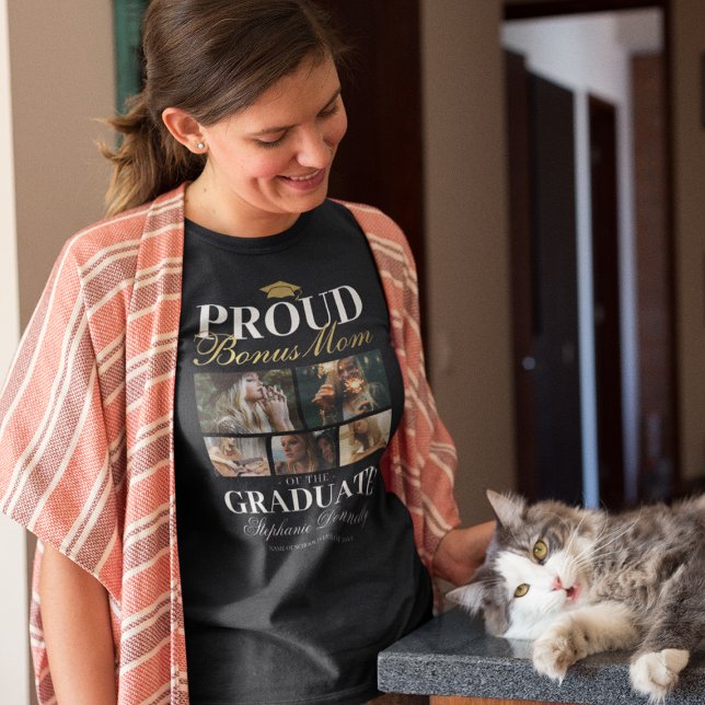 Proud Bonus Mama des Graduate T - Shirt (Von Creator hochgeladen)