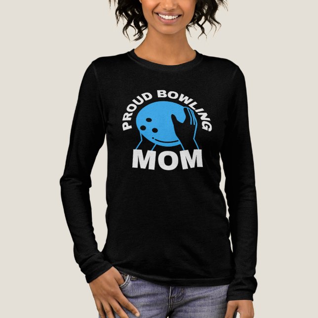 Proud Bowling Mama Tri-Blend Shirt (Vorderseite)