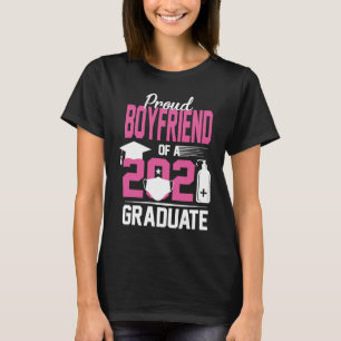Proud Boyfriend of a 2021 Graduate with Face Mask T-Shirt