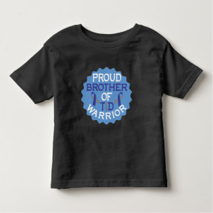 Proud Brother Diabetes Bewusstsein Diabetiker Krie Kleinkind T-shirt