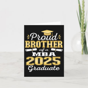 Proud Brother of Cl of 2025 m Graduate Grad Family Karte