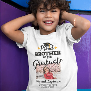 Proud Brother of the graduate Foto name 2023 T-Shirt