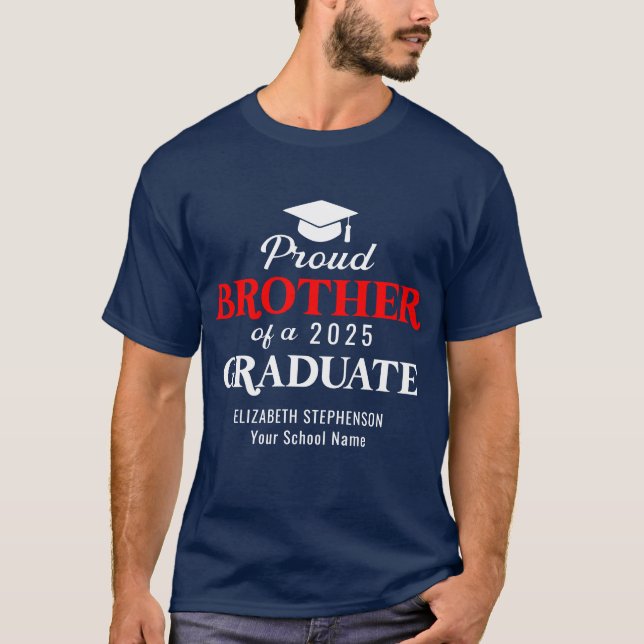 Proud Brother of the graduate koordinate family T-Shirt (Vorderseite)