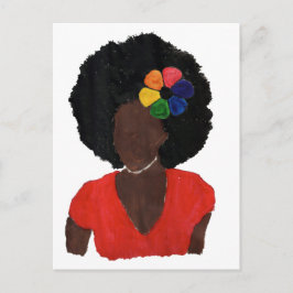 Proud Brown Lady Postkarte