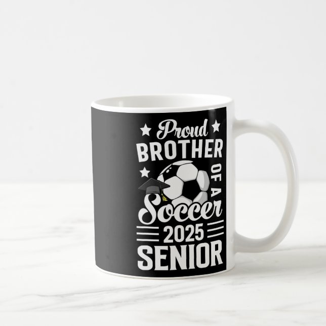 Proud Bruder eines Fußballsenders CL von 2025 Grad Kaffeetasse (Rechts)