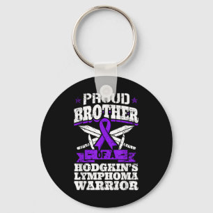 Proud Bruder eines Hodgkins Lymphom Warrior Hl Aw Schlüsselanhänger