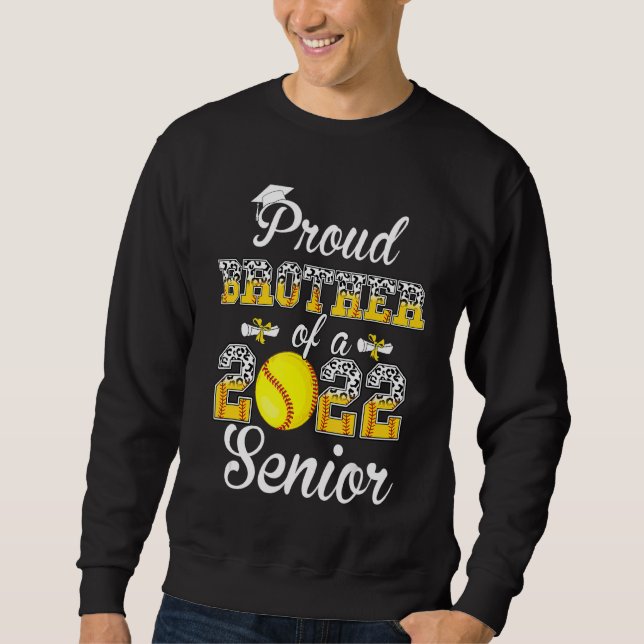 Proud Bruder eines Leopard Softball Ga 2022 Sweatshirt (Vorderseite)
