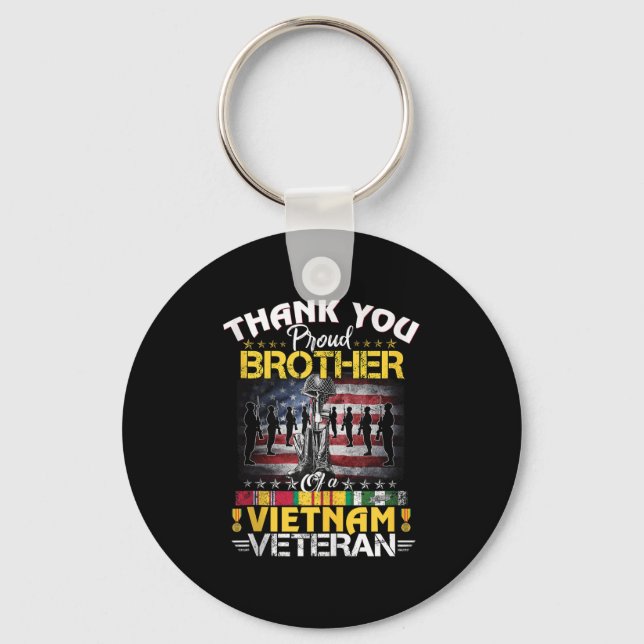 Proud Bruder eines vietnamesischen Veteranen - Dan Schlüsselanhänger (Vorderseite)