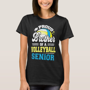 Proud Bruder eines Volleyball Senior 2024 Graduate T-Shirt