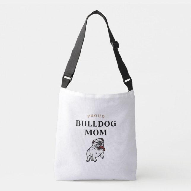 Proud Bulldog Mama Tasche (Vorderseite)