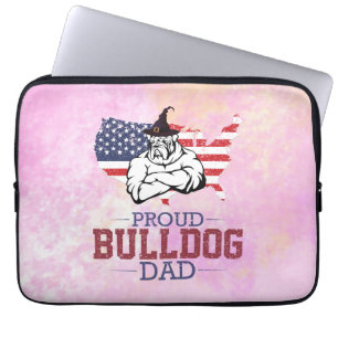 Proud Bulldog Vater, Bulldog-Vatertag-Geschenk Laptopschutzhülle
