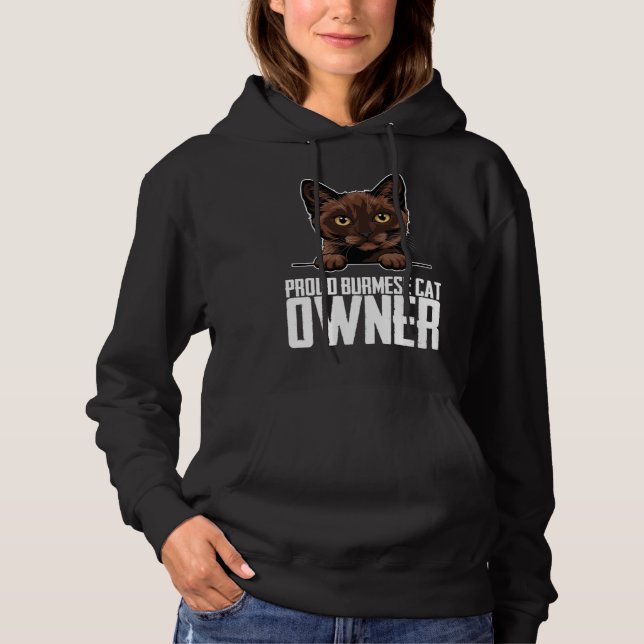 Proud burmese cat owner  1 hoodie (Vorderseite)