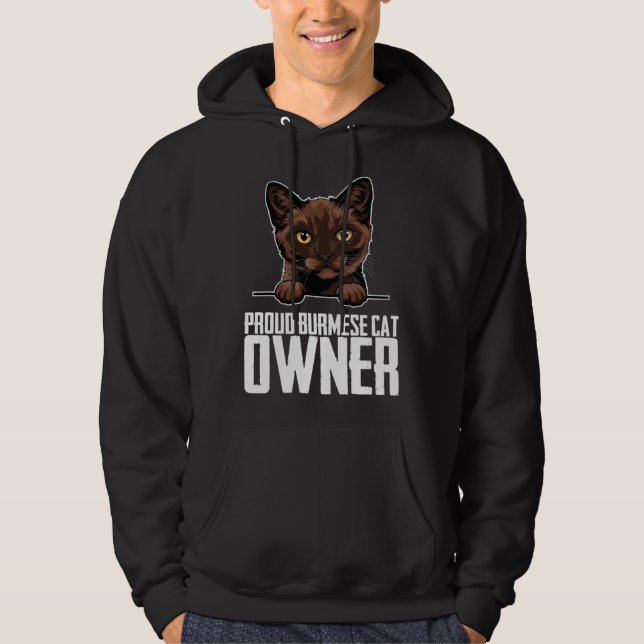 Proud burmese cat owner  1 hoodie (Vorderseite)