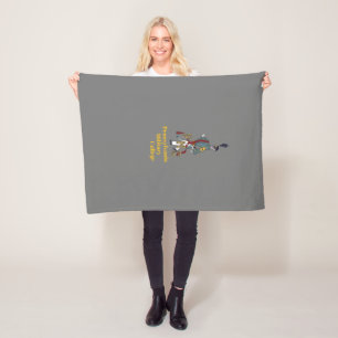 * Proud Cadet PMC Graues Fleece Blanket mit weiße