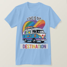 Proud Camper - Rainbow RV Pride T - Shirt